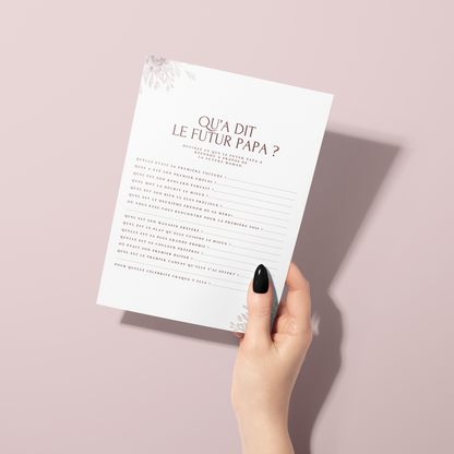 Jeux Baby Shower à imprimer en français : Téléchargez des activités pour une Fête Prénatale inoubliable ! Cartes de jeux et Prédiction Bébé