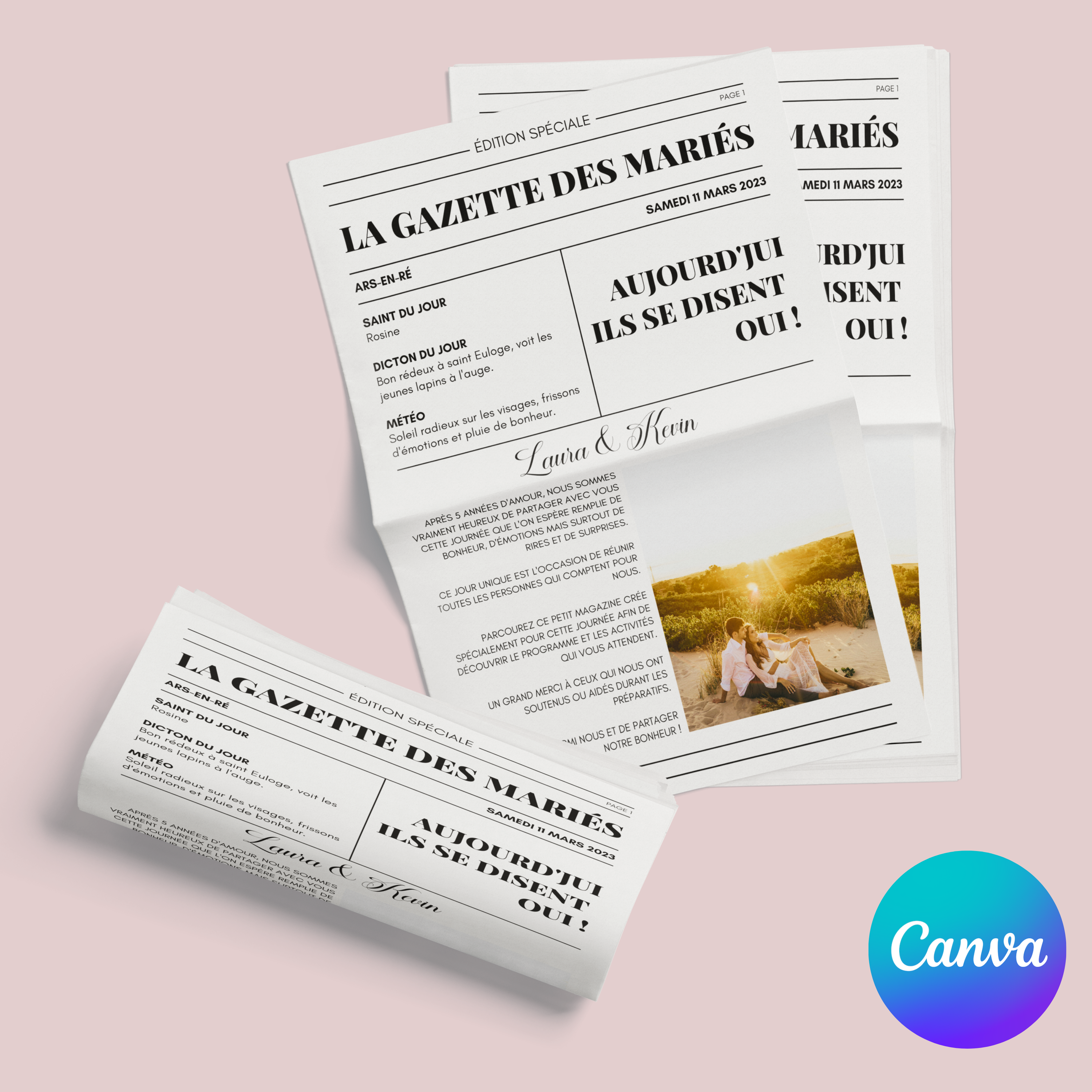 Pack Gazette Des Mari s 20 Jeux Canva Personnaliser PDF Mon Petit Pack Gazette Des Mari s 20 Jeux Canva Personnaliser PDF Mon Petit