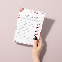 Jeux Baby Shower à Imprimer Noël Rouge et Blanc - 30 Activités Fête Prénatale