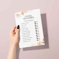 Jeux de mariage à personnaliser Canva - Boho Fleuri - 25 cartes PDF à imprimer
