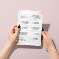 Jeu Je n'ai jamais à imprimer - Rose et Vert Fleuri - 100 Cartes pour adultes PDF