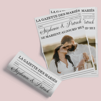Pack Gazette des mariés Moderne + 20 Jeux à personnaliser Canva - Journal de mariage PDF