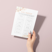 Jeux Baby Shower à Imprimer Boho Fleuri - 30 Activités Fête Prénatale