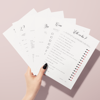 Pack Gazette des mariés Moderne + 20 Jeux à personnaliser Canva - Journal de mariage PDF