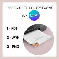 Jeux de mariage à personnaliser Canva - Aquarelle Fleuri - 25 cartes PDF à imprimer