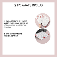 Jeux Baby Shower à Imprimer Noël Rouge et Blanc - 30 Activités Fête Prénatale