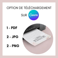 Jeux de mariage à personnaliser Canva - Rose Fleuri - 25 cartes PDF à imprimer