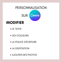 Gazette des mariés à personnaliser Canva - Moderne - Journal de mariage PDF