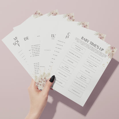 Jeux Baby Shower à imprimer en français : Téléchargez des activités pour une Fête Prénatale inoubliable ! Cartes de jeux et Prédiction Bébé